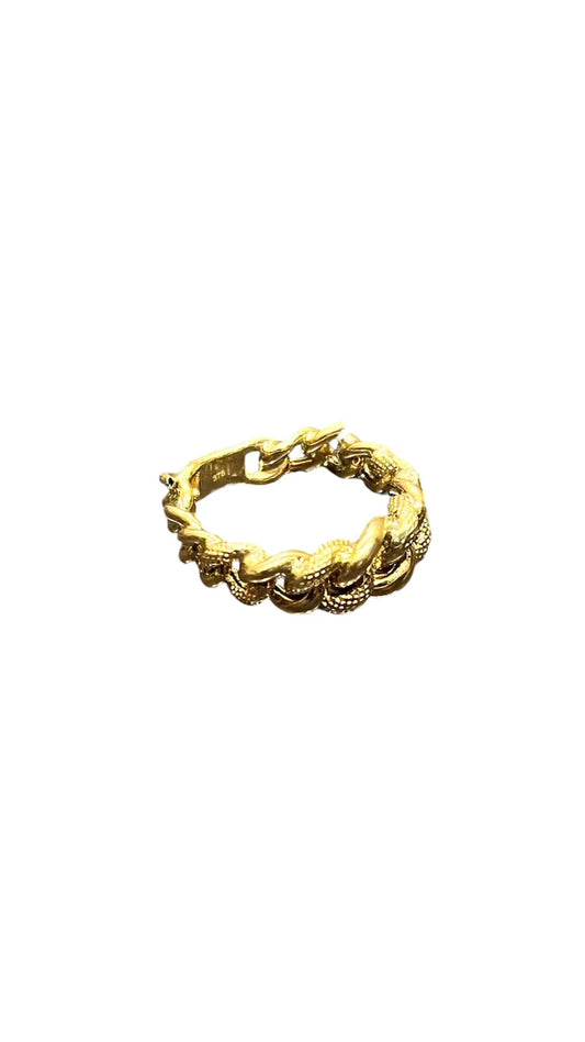 Diamond Cut Cuban Link Ring