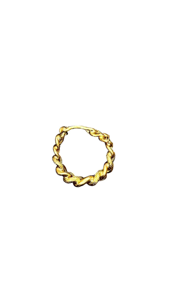 Diamond Cut Cuban Link Ring